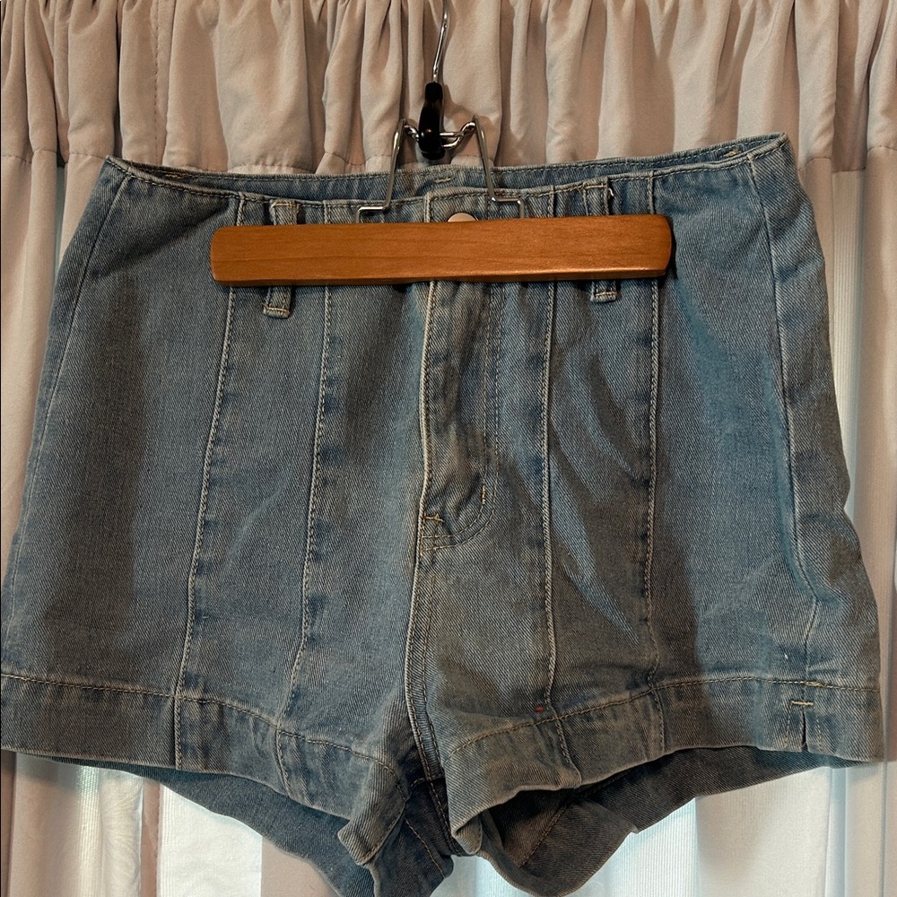 Classic Light Blue Jean Shorts for Women